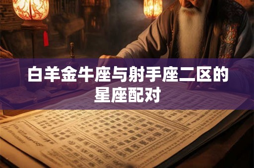 白羊金牛座与射手座二区的星座配对
