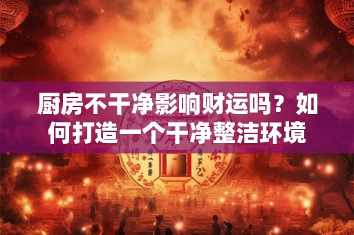 厨房不干净影响财运吗？如何打造一个干净整洁环境