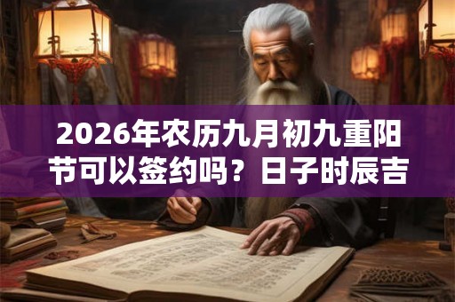2026年农历九月初九重阳节可以签约吗?日子时辰吉凶? 2026年农历九月初九重阳节可以签约吗?日子时辰吉凶?