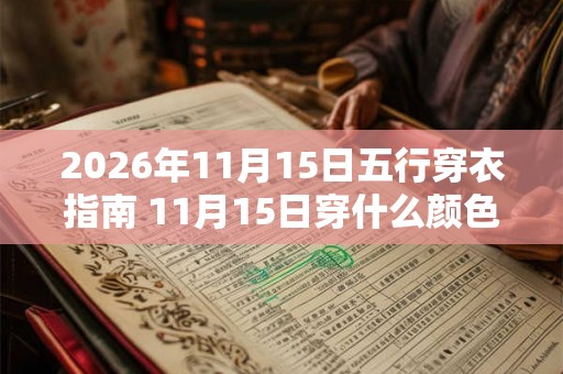 2026年11月15日五行穿衣指南 11月15日穿什么颜色的衣服