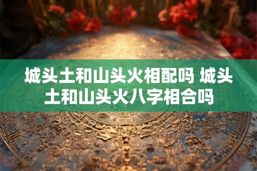 城头土和山头火相配吗 城头土和山头火八字相合吗