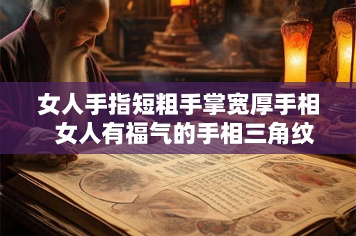 女人手指短粗手掌宽厚手相  女人有福气的手相三角纹