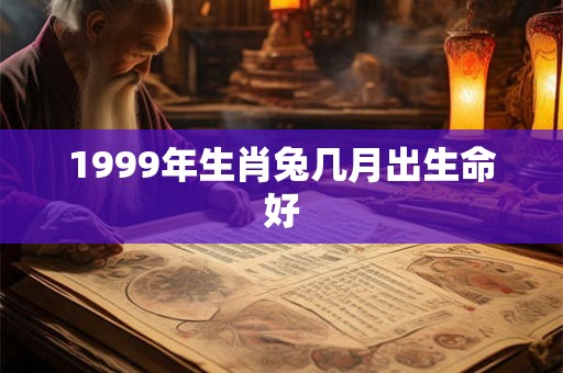 1999年生肖兔几月出生命好