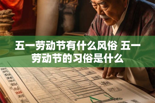 五一劳动节有什么风俗 五一劳动节的习俗是什么 五一劳动节有什么风俗 五一劳动节的习俗是什么