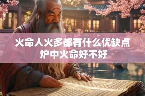 火命人火多都有什么优缺点 炉中火命好不好