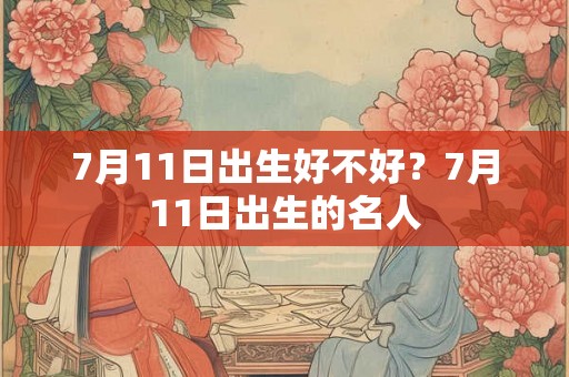 7月11日出生好不好？7月11日出生的名人