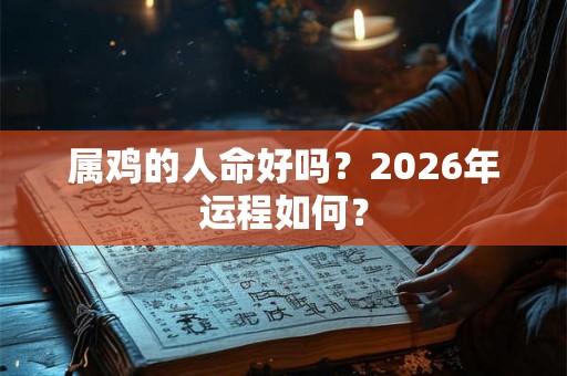 属鸡的人命好吗?2026年运程如何? 属鸡的人命好吗?2026年运程如何?