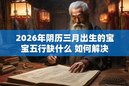 2026年阴历三月出生的宝宝五行缺什么 如何解决