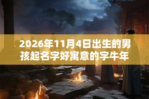 2026年11月4日出生的男孩起名字好寓意的字牛年