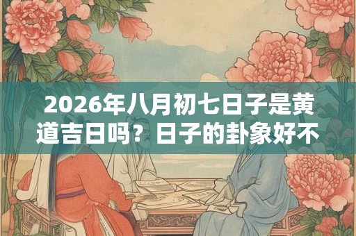 2026年八月初七日子是黄道吉日吗？日子的卦象好不好？