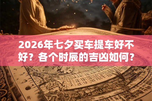 2026年七夕买车提车好不好?各个时辰的吉凶如何? 2026年七夕买车提车好不好?各个时辰的吉凶如何?