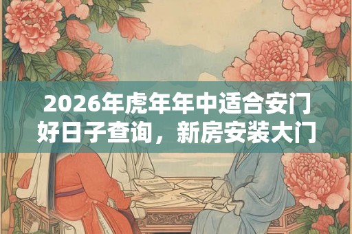 2026年虎年年中适合安门好日子查询,新房安装大门的禁忌 2026年虎年年中适合安门好日子查询,新房安装大门的禁忌