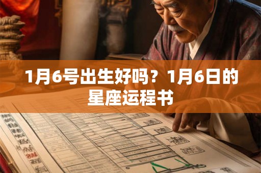 1月6号出生好吗？1月6日的星座运程书