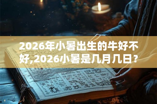 2026年小暑出生的牛好不好,2026小暑是几月几日？