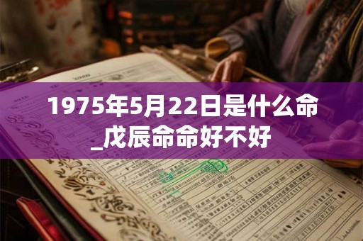 1975年5月22日是什么命_戊辰命命好不好