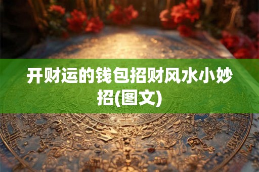 开财运的钱包招财风水小妙招(图文)