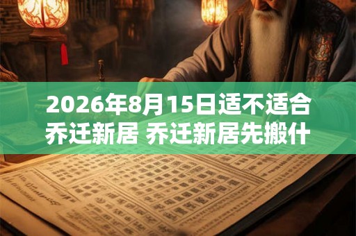 2026年8月15日适不适合乔迁新居 乔迁新居先搬什么 2026年8月15日适不适合乔迁新居 乔迁新居先搬什么