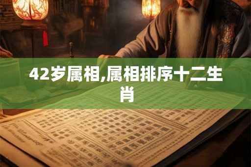 42岁属相,属相排序十二生肖