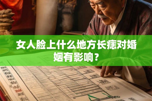 女人脸上什么地方长痣对婚姻有影响？