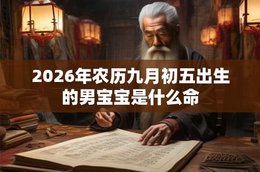 2026年农历九月初五出生的男宝宝是什么命