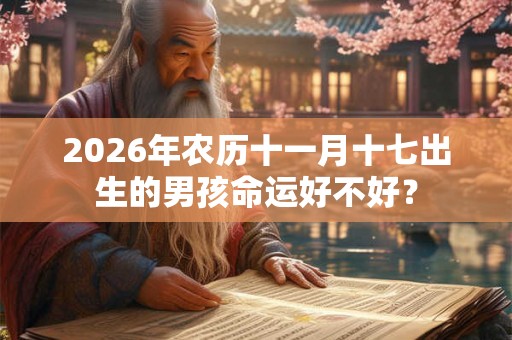 2026年农历十一月十七出生的男孩命运好不好? 2026年农历十一月十七出生的男孩命运好不好?