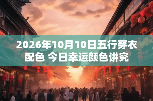 2026年10月10日五行穿衣配色 今日幸运颜色讲究