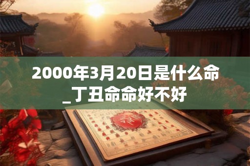 2000年3月20日是什么命_丁丑命命好不好