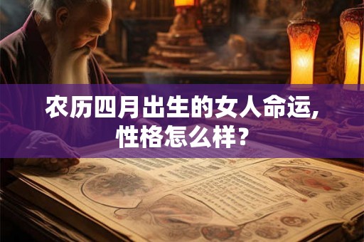 农历四月出生的女人命运,性格怎么样? 农历四月出生的女人命运,性格怎么样?