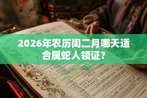 2026年农历闰二月哪天适合属蛇人领证? 2026年农历闰二月哪天适合属蛇人领证?