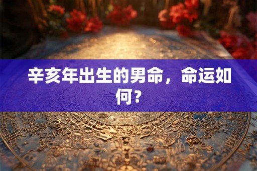 辛亥年出生的男命,命运如何? 辛亥年出生的男命,命运如何?