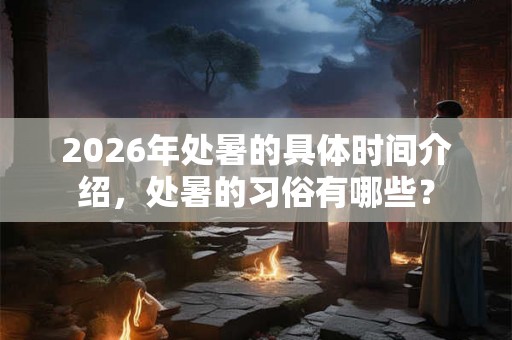 2026年处暑的具体时间介绍，处暑的习俗有哪些？