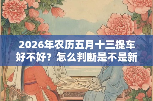 2026年农历五月十三提车好不好？怎么判断是不是新车？