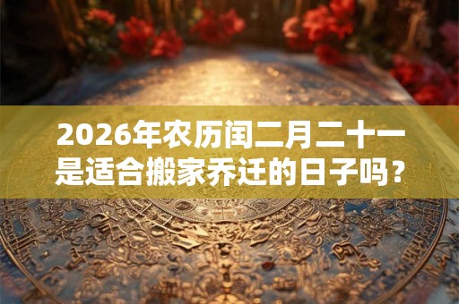 2026年农历闰二月二十一是适合搬家乔迁的日子吗？