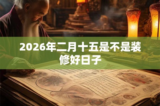 2026年二月十五是不是装修好日子 2026年二月十五是不是装修好日子