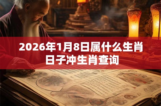 2026年1月8日属什么生肖 日子冲生肖查询