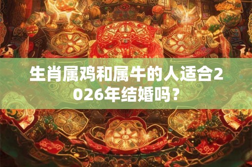 生肖属鸡和属牛的人适合2026年结婚吗？