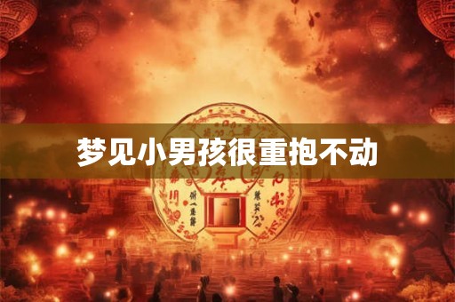 梦见小男孩很重抱不动