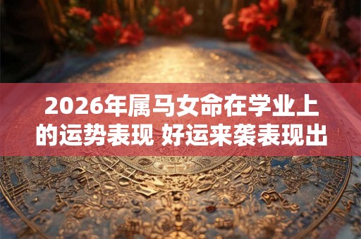2026年属马女命在学业上的运势表现 好运来袭表现出色