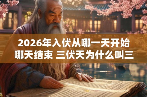 2026年入伏从哪一天开始哪天结束 三伏天为什么叫三伏天