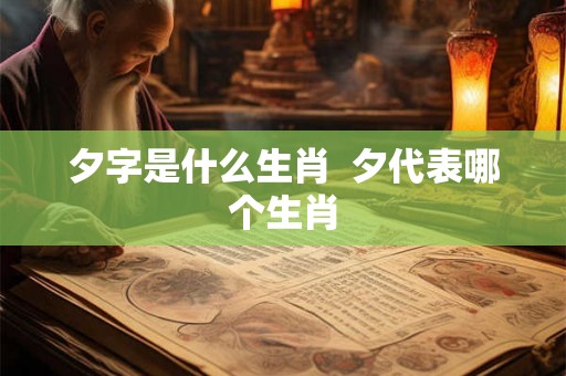 夕字是什么生肖  夕代表哪个生肖