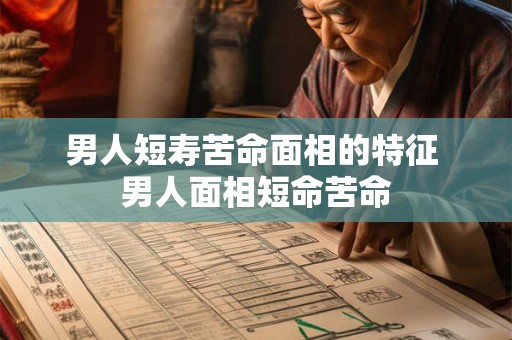 男人短寿苦命面相的特征 男人面相短命苦命