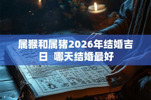 属猴和属猪2026年结婚吉日  哪天结婚最好
