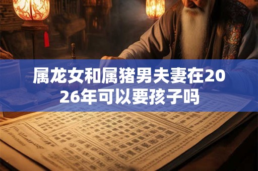 属龙女和属猪男夫妻在2026年可以要孩子吗