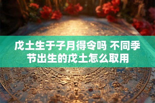 戊土生于子月得令吗 不同季节出生的戊土怎么取用