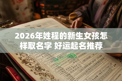 2026年姓程的新生女孩怎样取名字 好运起名推荐