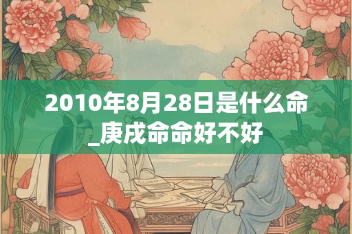 2010年8月28日是什么命_庚戌命命好不好