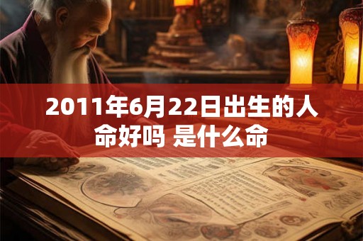 2011年6月22日出生的人命好吗 是什么命