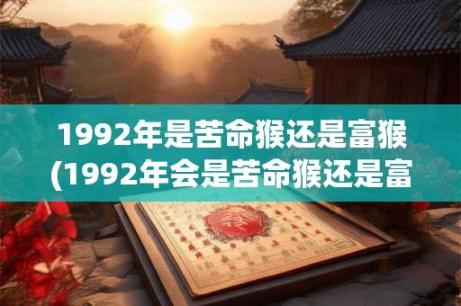 1992年是苦命猴还是富猴(1992年会是苦命猴还是富猴？)