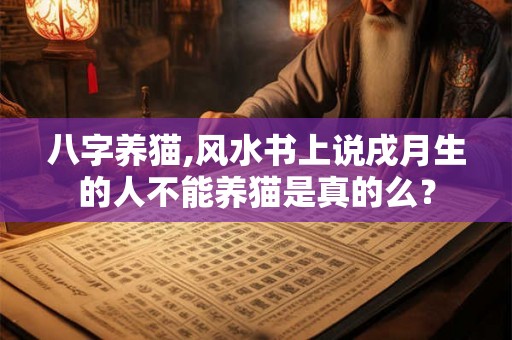 八字养猫,风水书上说戌月生的人不能养猫是真的么？