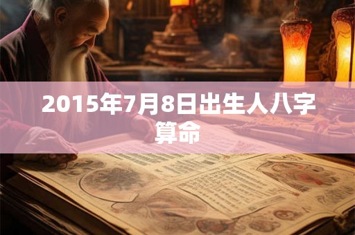 2015年7月8日出生人八字算命